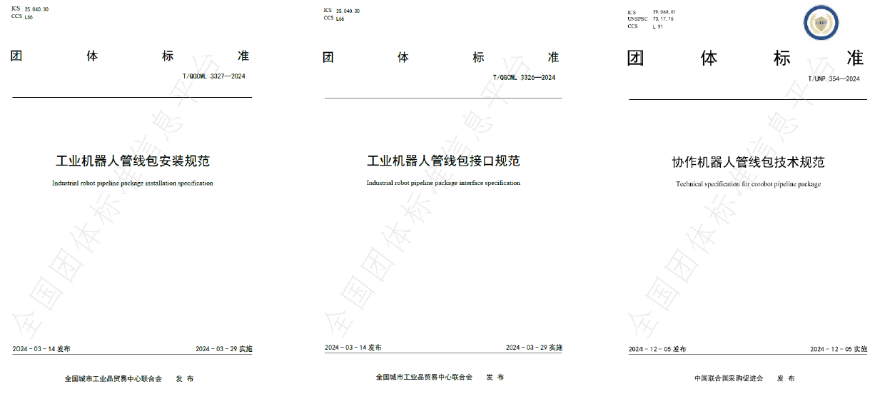 团体标准主导制定证书